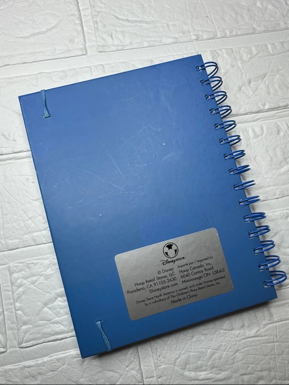 Disney Blue Spiral Notebook Journal